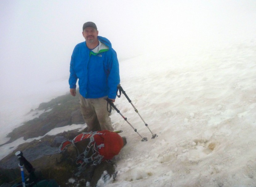 the north face venture 2 - dan whitmore testing a north face venture jacket during an extremely...