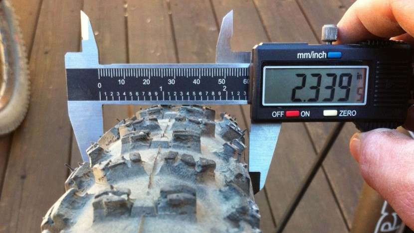 continental trail king 2.2 protection - the casing on the trail king had a bit of a beer belly.  this tire...