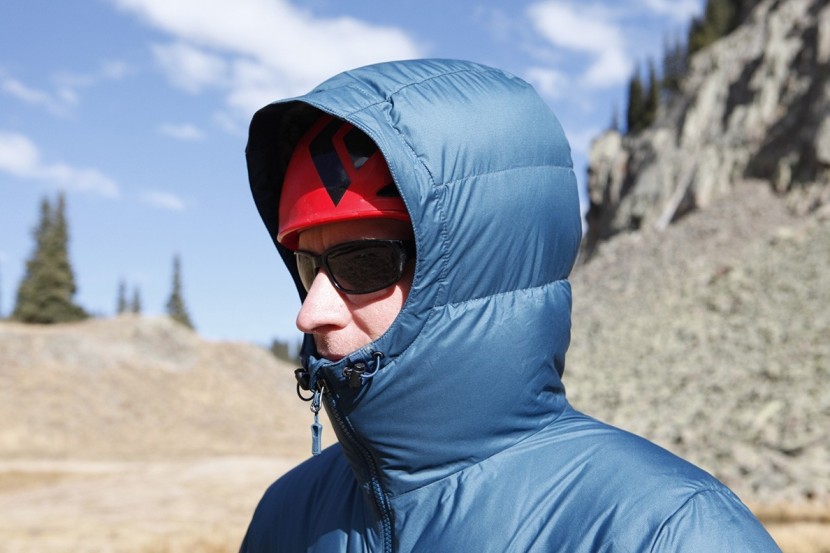 marmot guides down hoody - the hood on this jacket easily fits over the top of a climbing...
