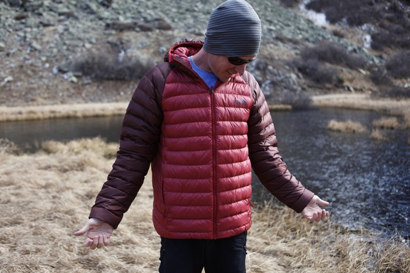 the north face trevail hoodie - hanging out in the cold as the pond freezes over. for such a thin...