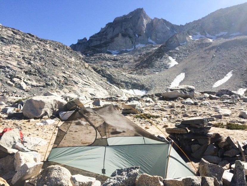 mountain hardwear ghost ul 2 - the ghost ul2 with bear creek spire in the background.