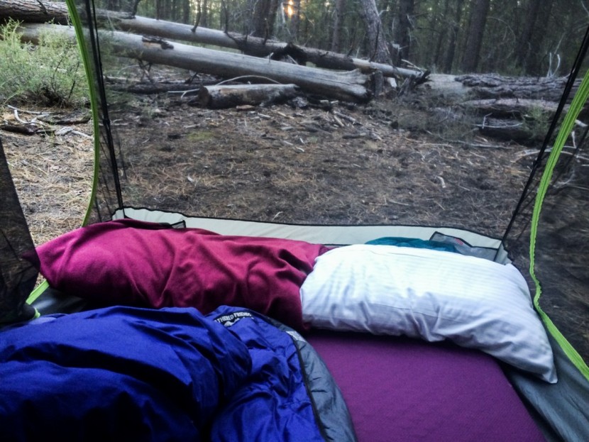 kelty tn 2 - our two large luxury map sleeping pads filled the entire floor space...