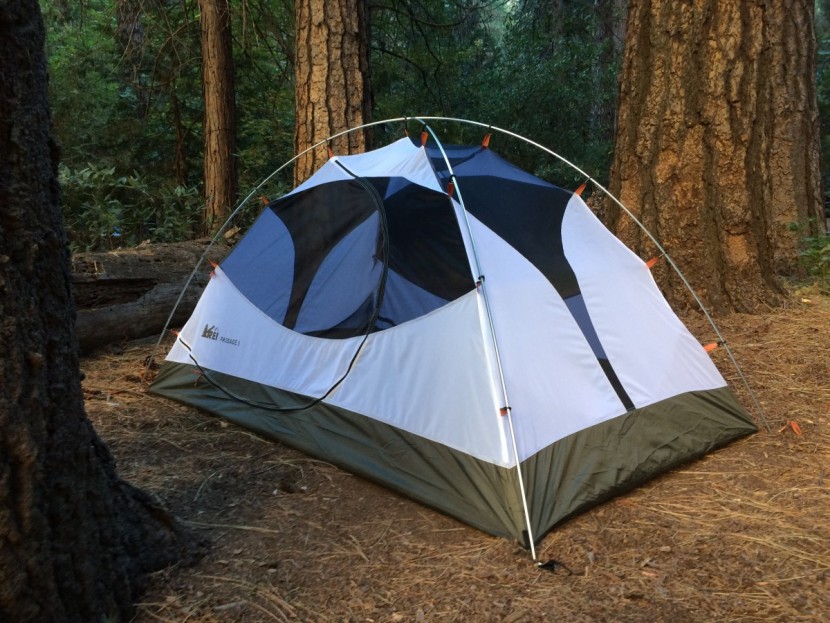 backpacking tent - the rei passage it the easiest tent to set up with just two crossed...