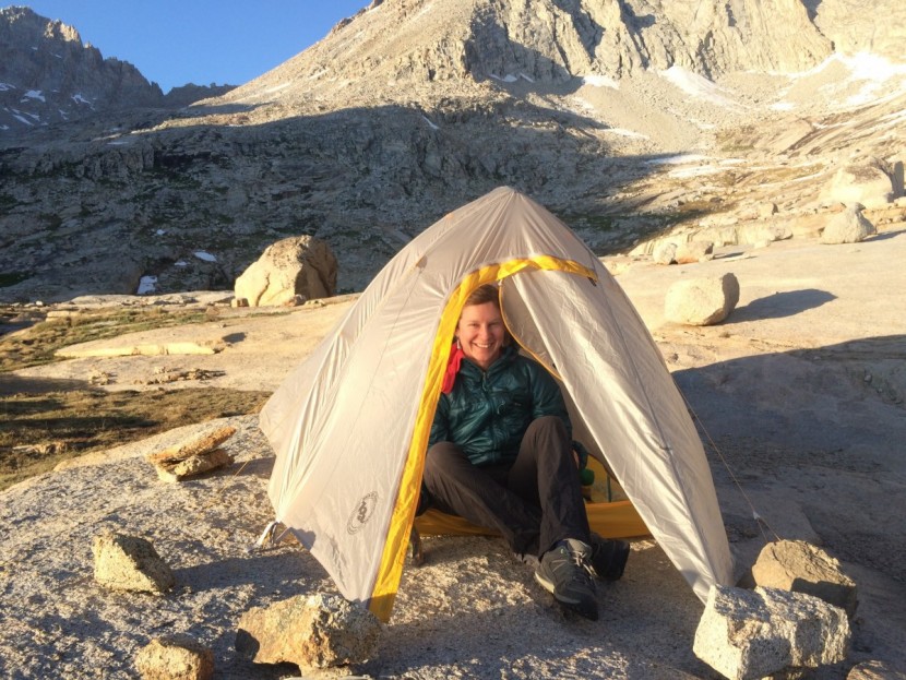 big agnes fly creek hv ul2 - the hv version's door side wall is steeper, allowing for more head...
