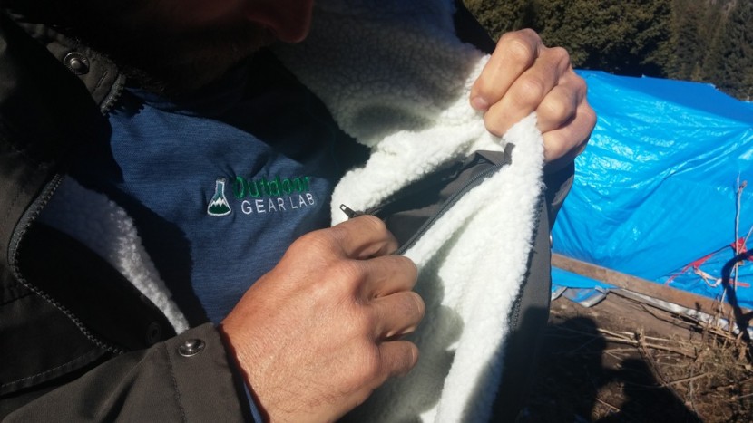 fjallraven greenland - this interior, high chest pocket is useful, but so high as to be...