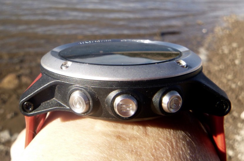 garmin fenix 3 - each button also features a small picture to represent its function...