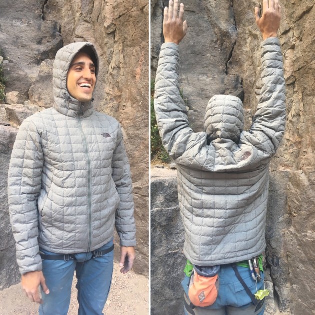 the north face thermoball hoodie - the thermoball hoodie fits big, with plenty of room for layers...