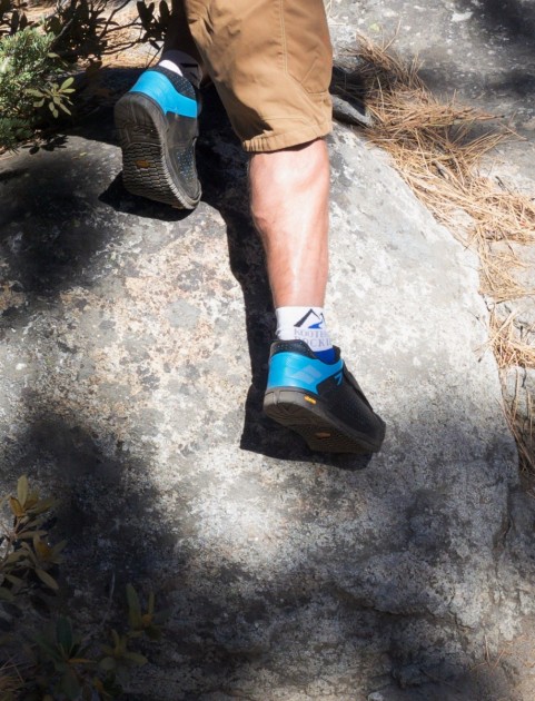 shimano am7 - the am7's vibram soles proved to be almost as sticky as 5.10's rubber