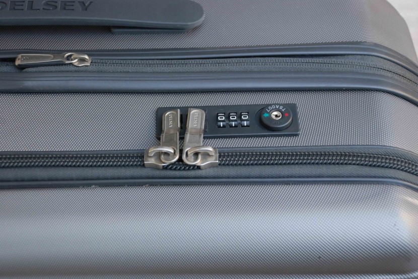 delsey shadow 3.0 21 - an integrated lock is a nice feature that many hard-sided bags offer.