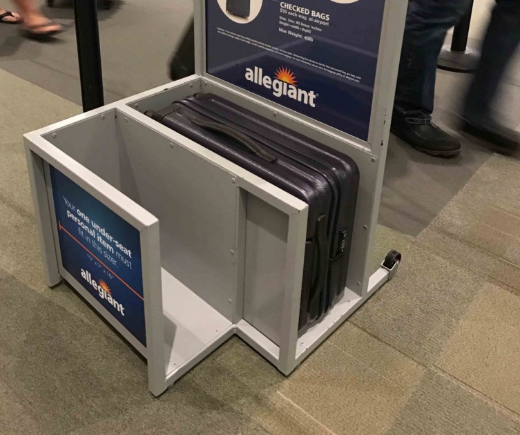 samsonite inova 20 - this bag fits like a glove even in allegiant air's notoriously tight...