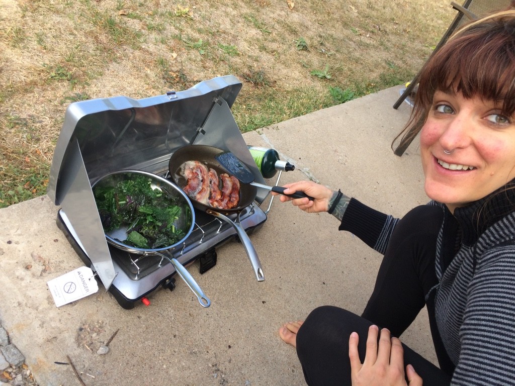 coleman triton plus - the triton performs well with detailed cooking and simmering.