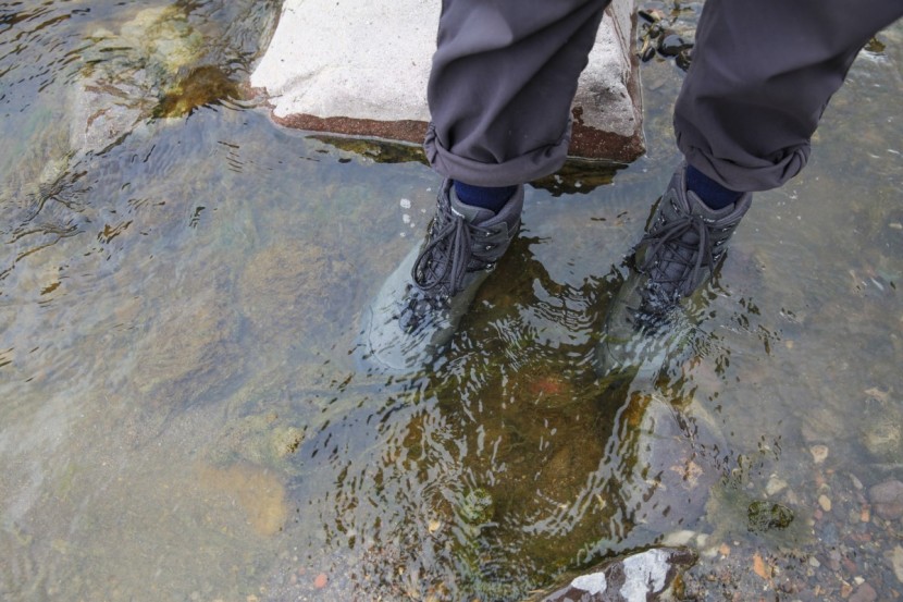 lowa tiago gtx mid - this boot is waterproof, but don't expect the outside of the upper...