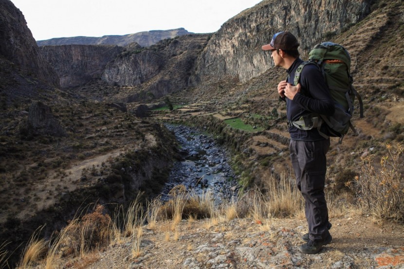 lowa tiago gtx mid - main reviewer ross robinson soaking in the views gained while...