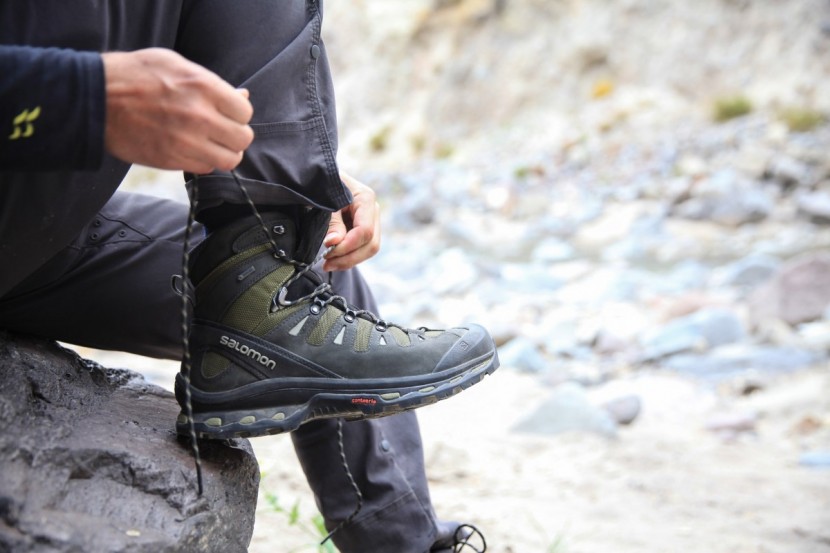 hiking boots men - even with the salomon's excellent lacing system, you might find...
