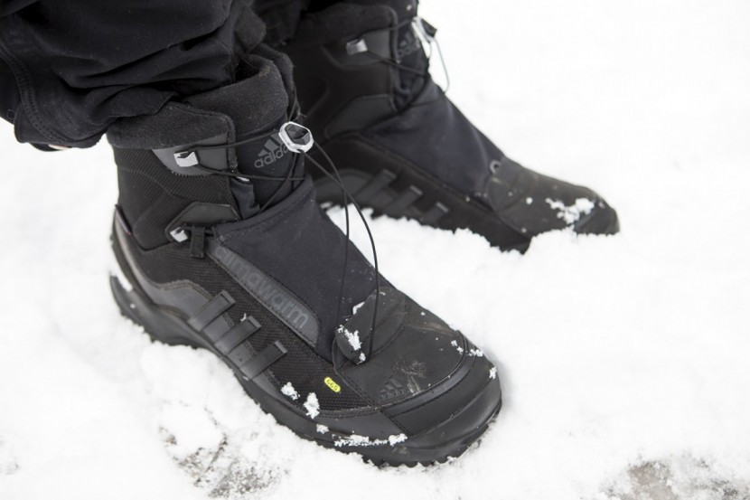 adidas outdoor terrex conrax boa - this boot was the only one in the test to implement quicklaces...