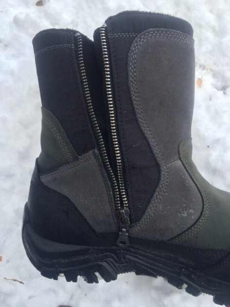 merrell polarand rove zip - showing the zipper on the inside of the polarand rove zip wp. this...