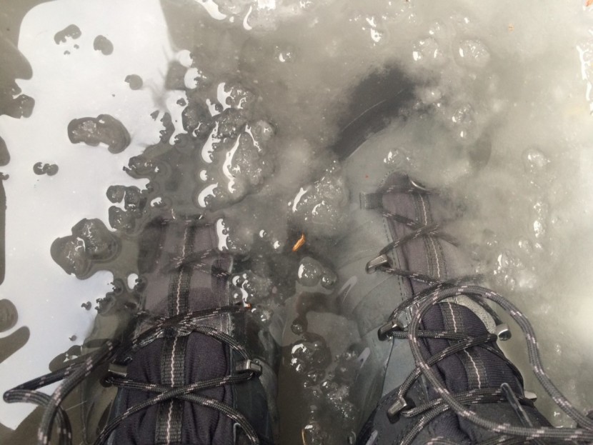 salomon x ultra winter cs - the waterproof repellency of the outer on these boots makes them...