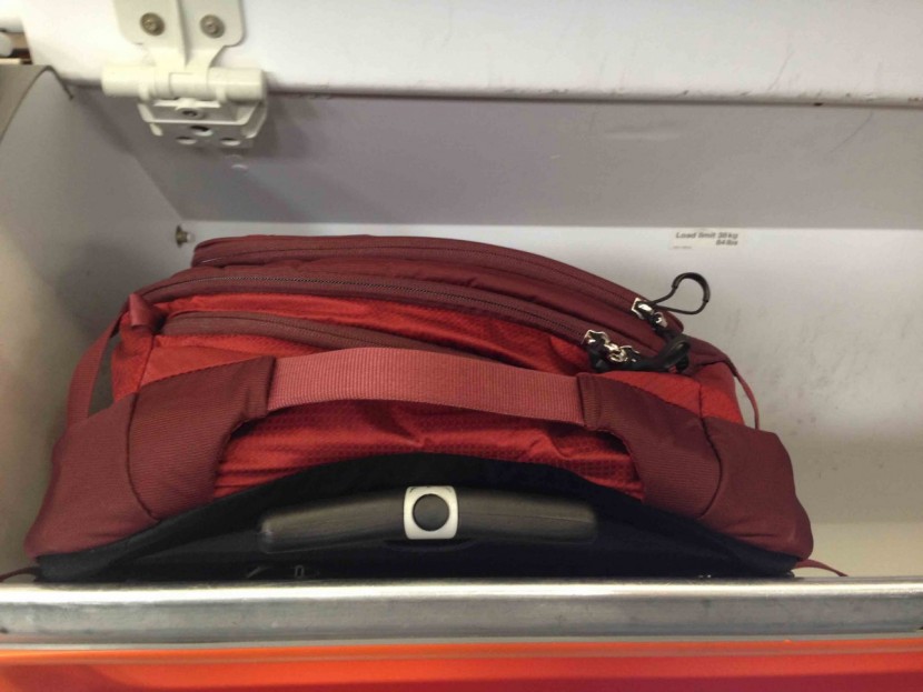 carry on luggage - if this soft-sided, unstructured bag is not full, it takes up less...