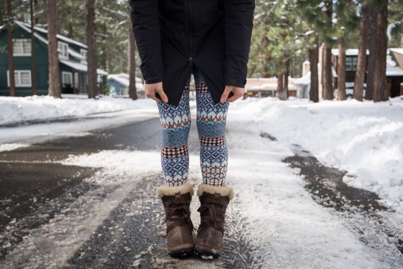 arcteryx sylva parka - this jacket is warm, but we wished there was at least a snap button...