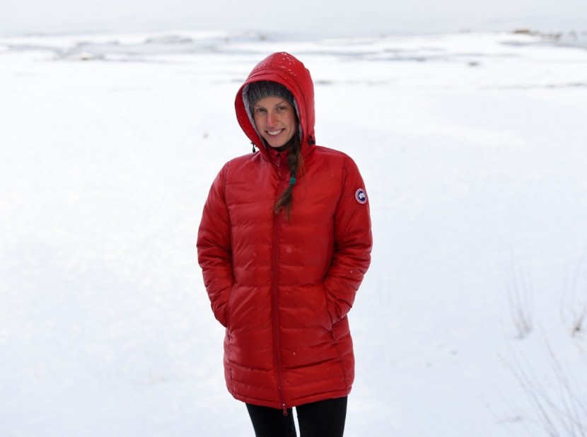 canada goose camp hooded - the outer shell is made of nylon, and is smooth and sleek. the...