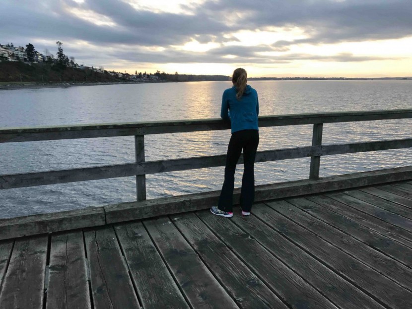 lucy perfect core pant - watching the sun rise over the canada/us border. these pants are...