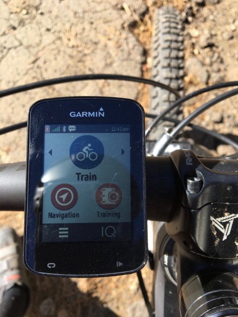 garmin edge 820 - activity profiles are displayed on the top of the home screen...
