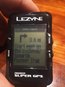 lezyne super gps enhanced - lezyne super gps displays turn by turn directions using the...