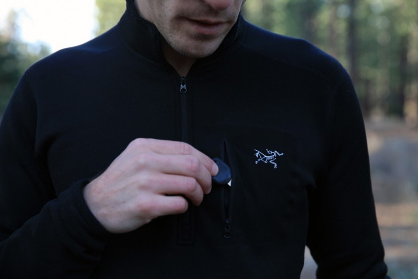 arc'teryx rho ar - the arc'teryx model was the only one to feature a pocket, which was...