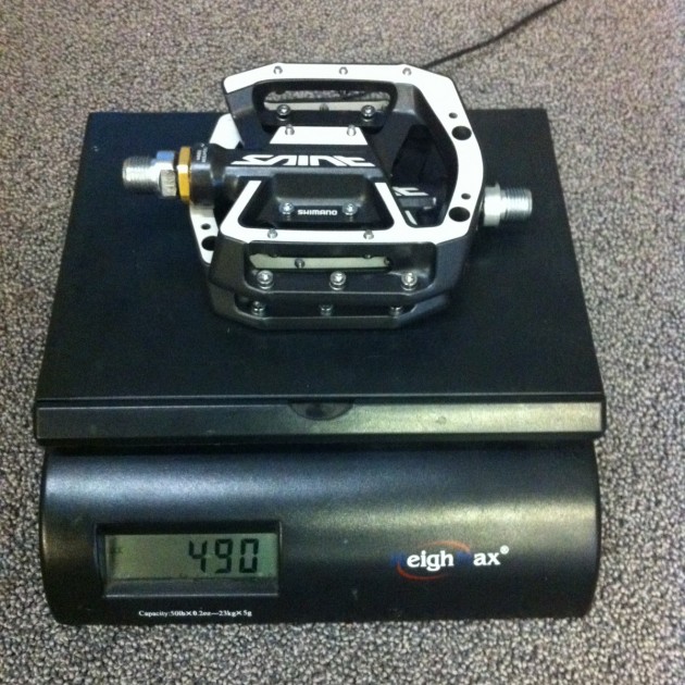 shimano saint mx80 - these pedals are too heavy for our more weight-conscious testers.