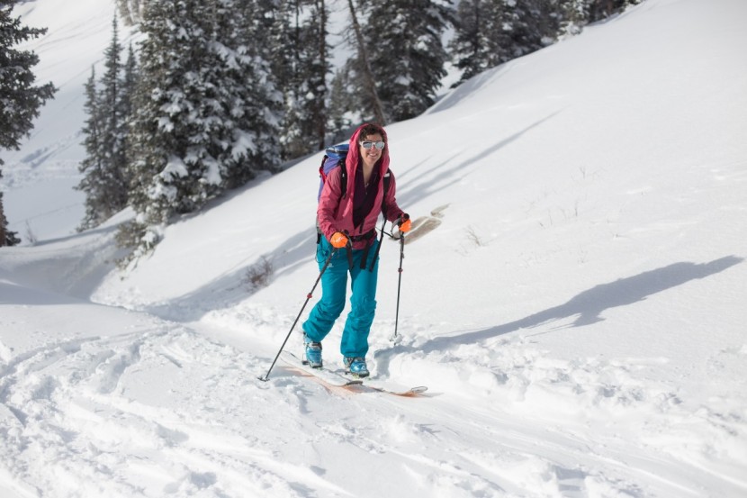 salomon iceglory for women - appreciating the breathability of the iceglory while working uphill...