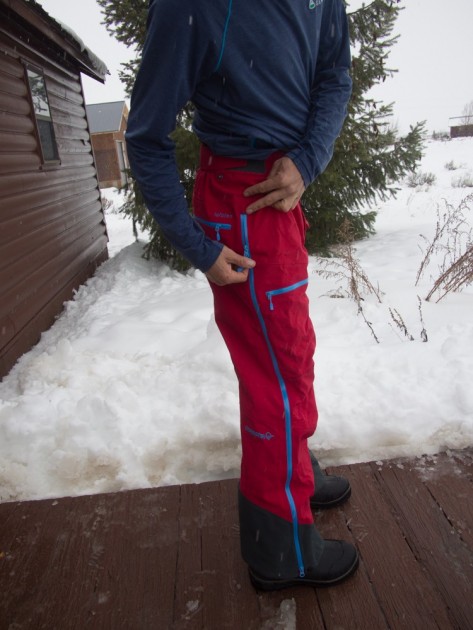 norrona lofoten gore-tex pro pants - the almost-full-length size zips of the lofoten allow donning of...