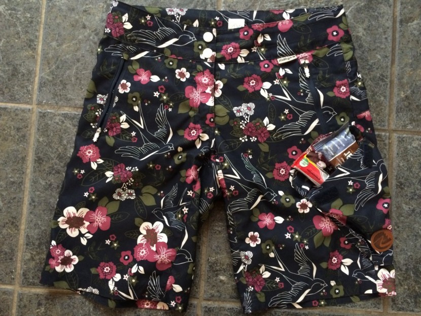 maloja peggy shorts - the thigh pocket with a velcro closure is huge.  snacks for days!