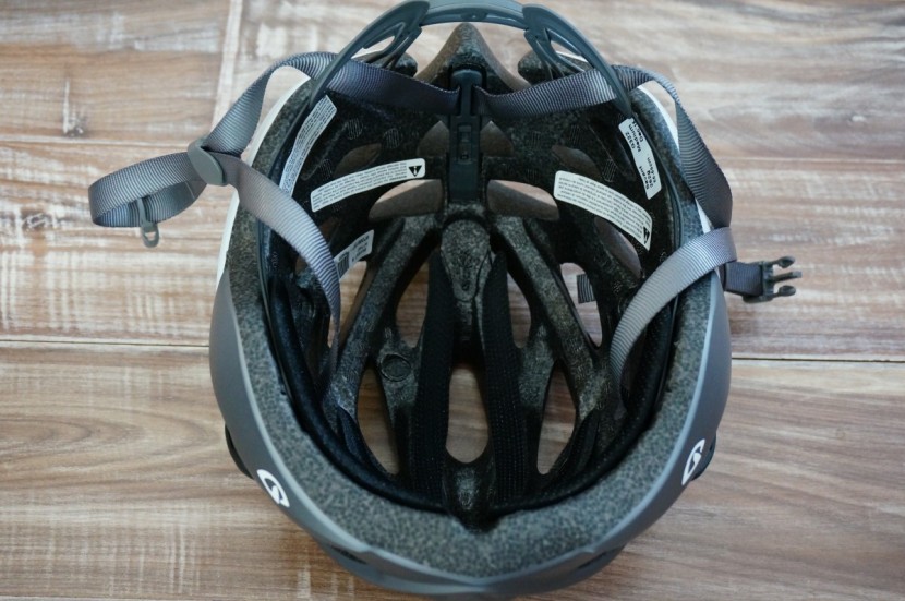 giro savant - exposed eps foam on the base of the helmet detracts from the...