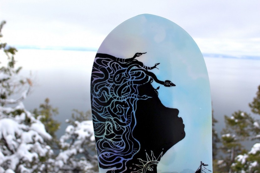 burton lipstick - medusa head detailing on the burton lipstick. artwork by charmaine...