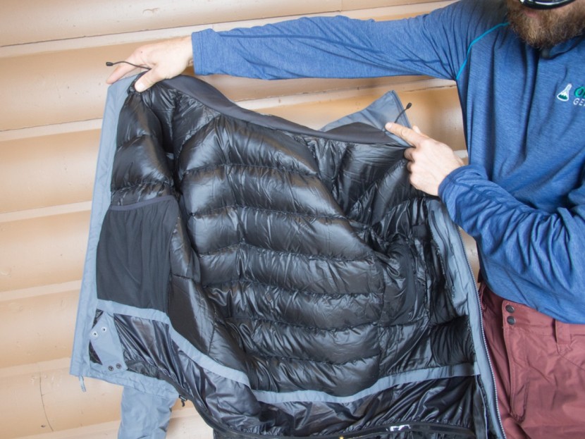 ski jacket men - the bulk of the insulation in this jacket is down. these...