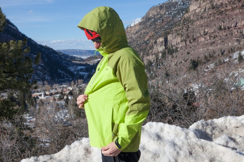 outdoor research furio jacket - as you can see in this photo, the cut of this jacket was a bit...