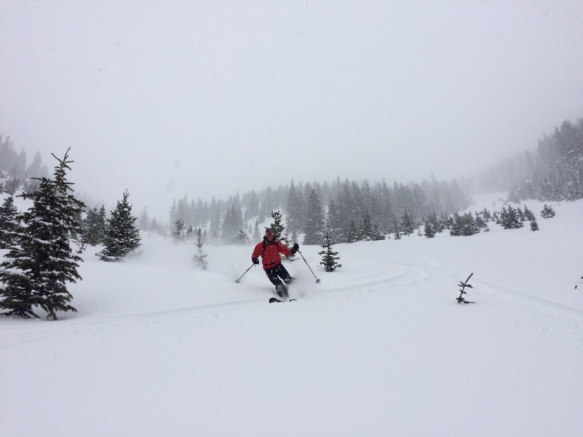 rab latok alpine jacket - skiing doesn't get much better than this! fresh tracks, all alone in...