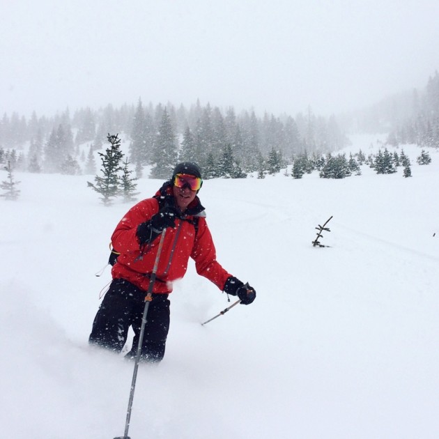 rab latok alpine jacket - fresh snow and blower powder, perfect conditions for a day of "work"...