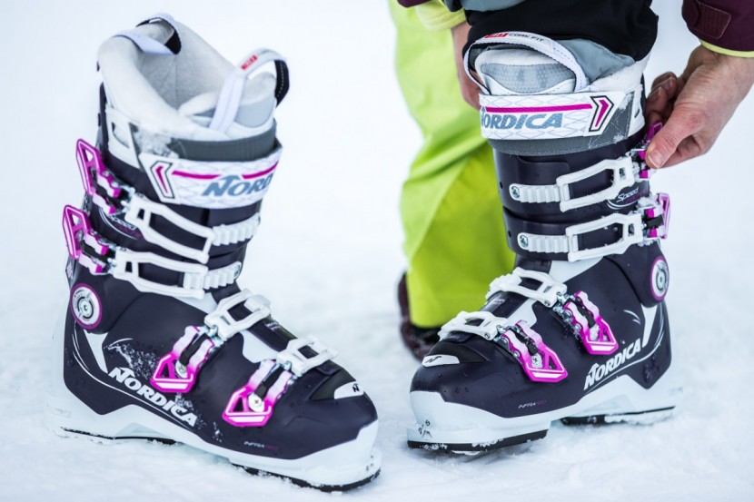 nordica speedmachine 105 for women - thanks to nordica's use of tri force plastic, the boot is stiff...