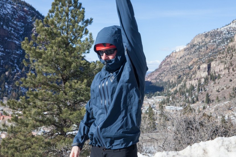 black diamond helio alpine shell - the helio alpine's venting capabilities.