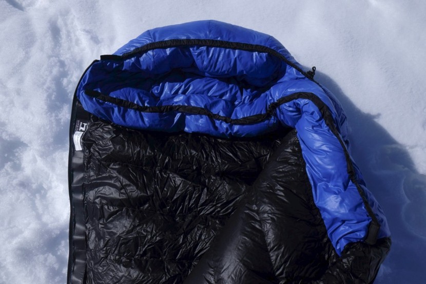 western mountaineering antelope mf - all that down in the hood and draft collar kept our noggins toasty...