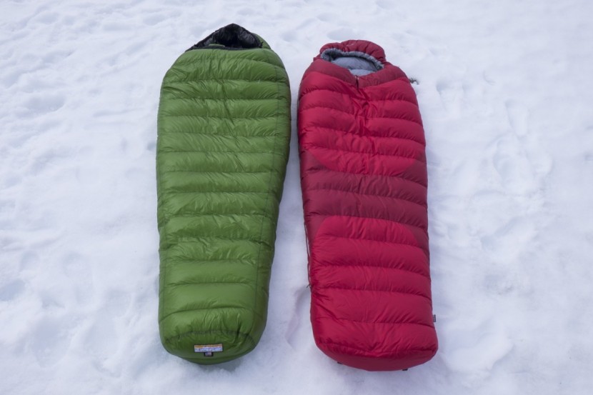 sleeping bag cold weather - vertical baffles are the traditional strategy for holding down in...