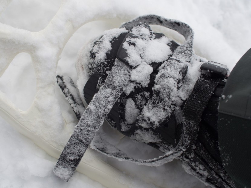 fimbulvetr hikr - the soft nylon straps of the fimbulvetr are more prone to icing than...