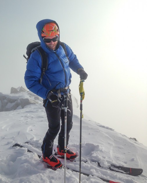 arc'teryx procline carbon lite - lead test editor and ifmga mountain guide jed porter on the summit...