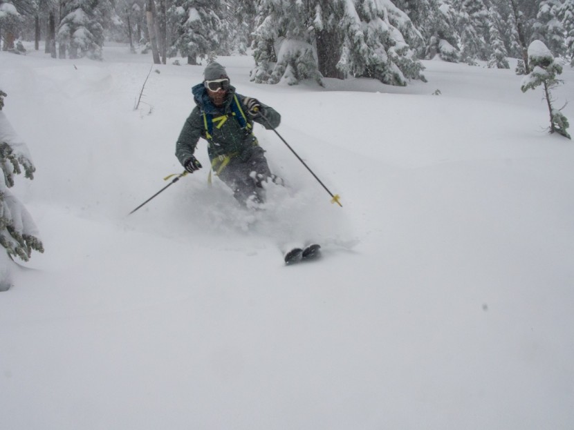 dynafit radical boot - for mellow powder skiing, like this on wyoming's teton pass, the...