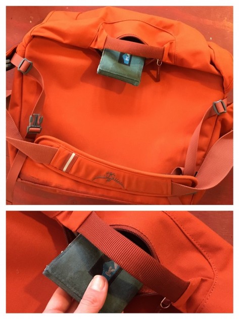osprey flapjack courier - the flapjack messenger bag's clever hidden pocket... is not...