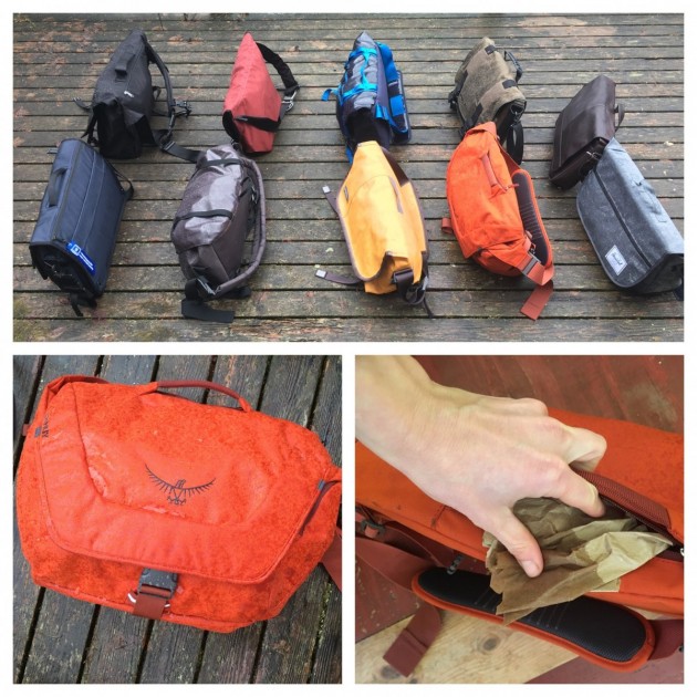 osprey flapjack courier - the flapjack messenger bag performed well in the weather test;...