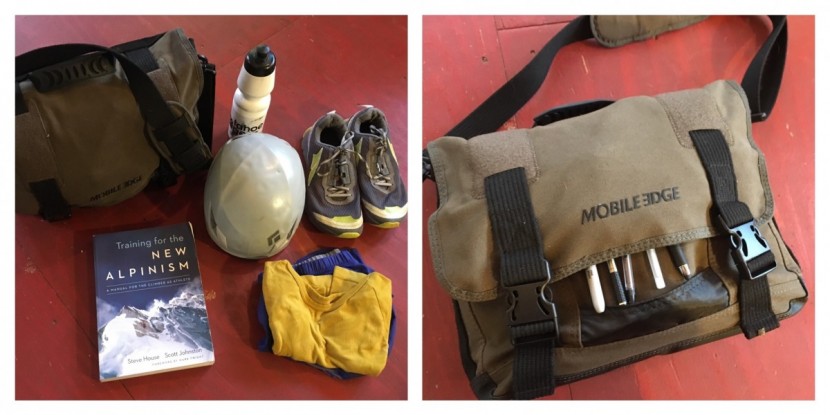 mobile edge eco - the eco messenger bag doesn't hold a lot, but it does what it's able...