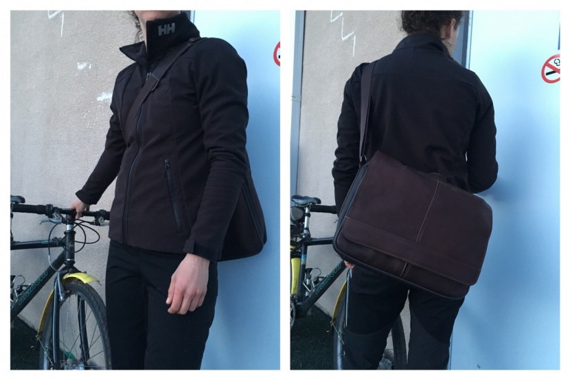 kenneth cole reaction risky business - the risky business messenger bag in action.