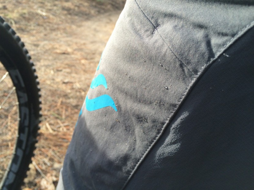 norrona fjora - little bit of water doesn't hurt these shorts.  check out that dwr...